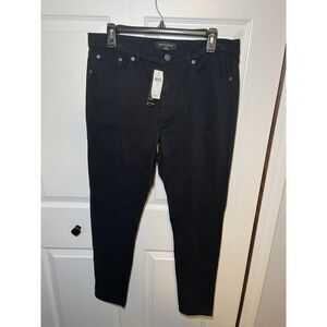NWT Banana Republic Skinny Black Jeans Womens Size 31/12 Stretch Denim